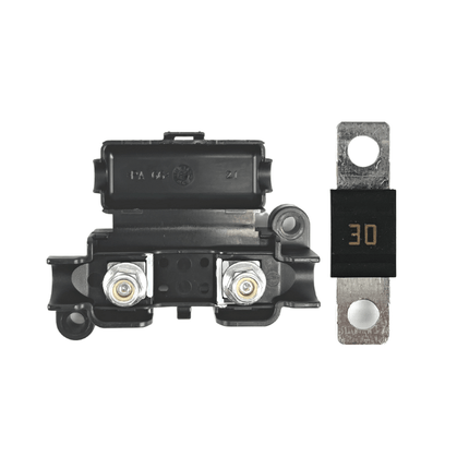 BAINTECH BTMID-H030R MIDI Fuse Holder with 30A MIDI Fuse - Heavy-Duty Circuit Protection for 12V/24V Automotive and Marine Electrical Systems