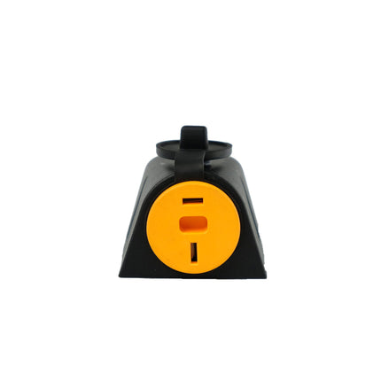 BAINTECH BTP-01 Surface Mount Single T Socket with PVC Housing - Heavy Duty DC Two-Pin Socket for CLIPSAL Polarized Plug Compatibility
