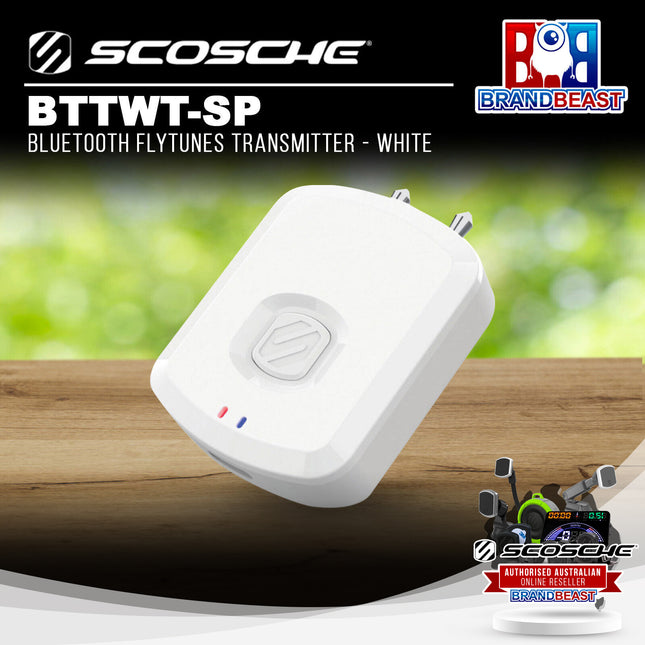Scosche BTTWT-SP Bluetooth Flytunes Transmitter - White