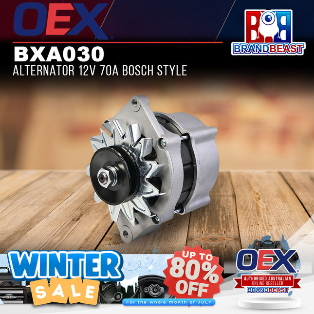 OEX BXA030 Alternator 12V 70A Bosch Style