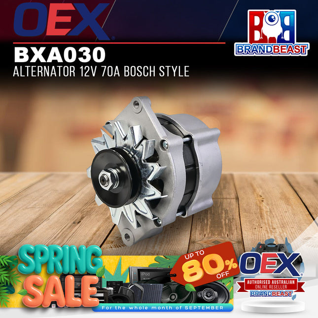 OEX BXA030 Alternator 12V 70A Bosch Style