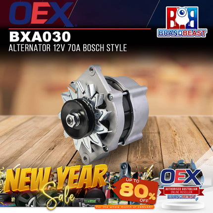 OEX BXA030 Alternator 12V 70A Bosch Style