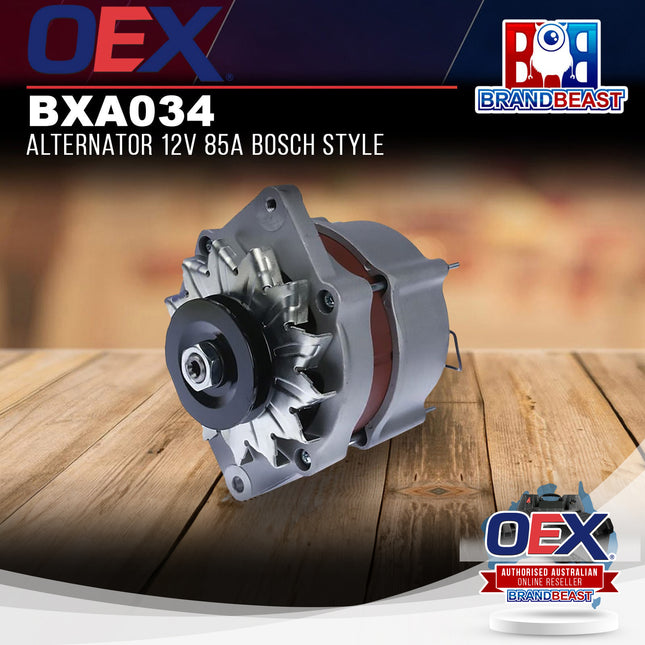 OEX BXA034 Alternator 12V 85A Bosch Style
