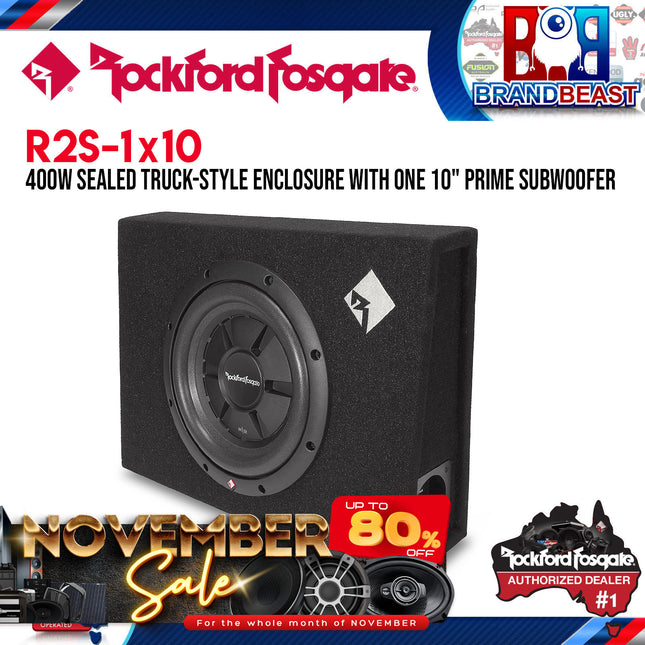 Rockford Fosgate R2S-1X10 Prime 10" R2S Shallow Loaded Enclosure