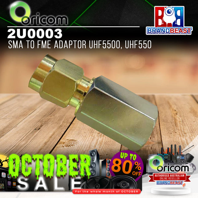 Oricom 2U0003 SMA to FME Adaptor UHF5500 UHF550