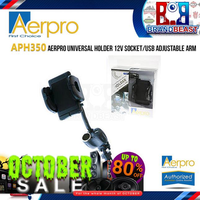 Aerpro A9444532 Universal Holder 12V Usb Adjust Aph350