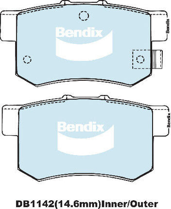 Bendix DB1142GCT Brake Pads Set - General CT