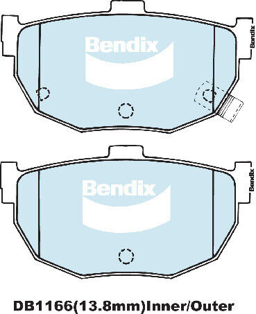 Bendix DB1166GCT Brake Pads Set - General CT