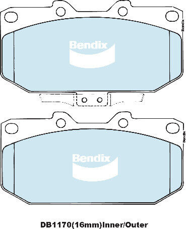 Bendix DB1170GCT Brake Pads Set - General CT