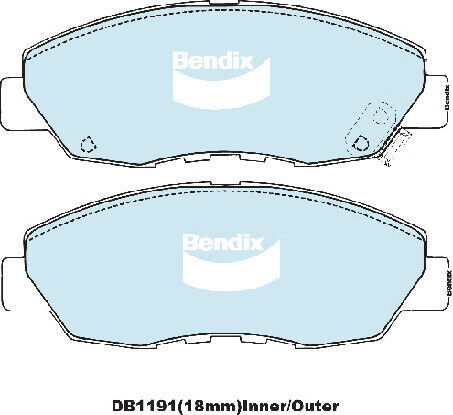 Bendix DB1191GCT Brake Pads Set - General CT