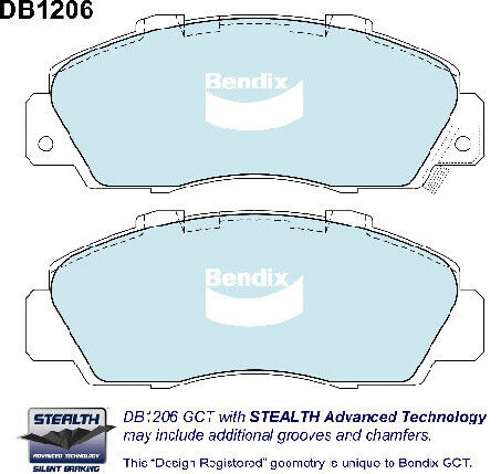 Bendix DB1206GCT Brake Pads Set - General CT