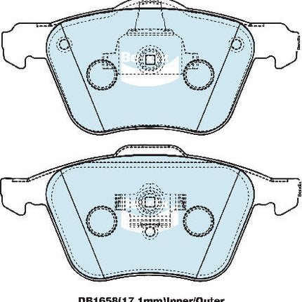 Bendix DB2182EURO Brake Pad Set Euro+