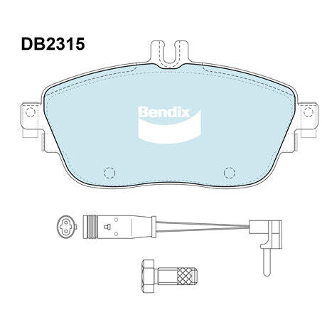 Bendix DB2315EURO Brake Pad Set Euro+ Includes Wear Sensor