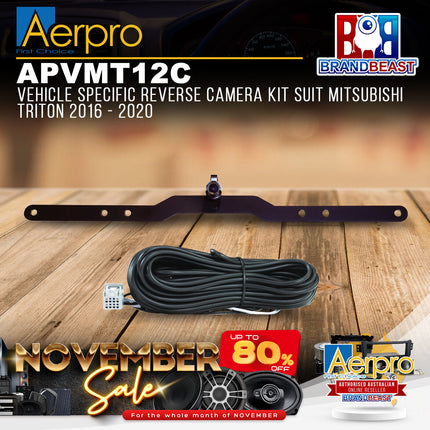 Aerpro APVMT12C Vehicle Specific Reverse Camera Kit Suit Mitsubishi Triton