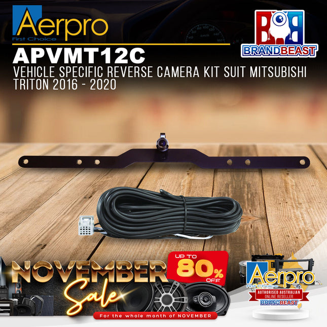 Aerpro APVMT12C Vehicle Specific Reverse Camera Kit Suit Mitsubishi Triton