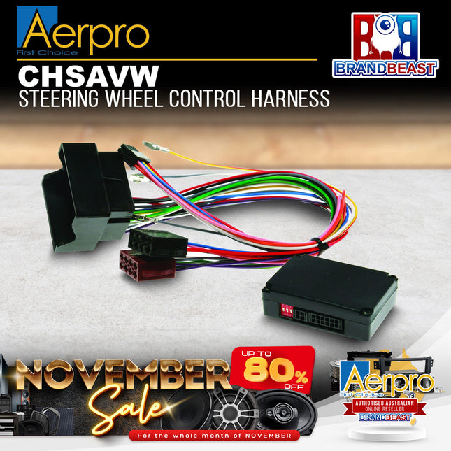 Aerpro CHSAVW Steering Wheel Control Harness Suit Volkswagen Touareg