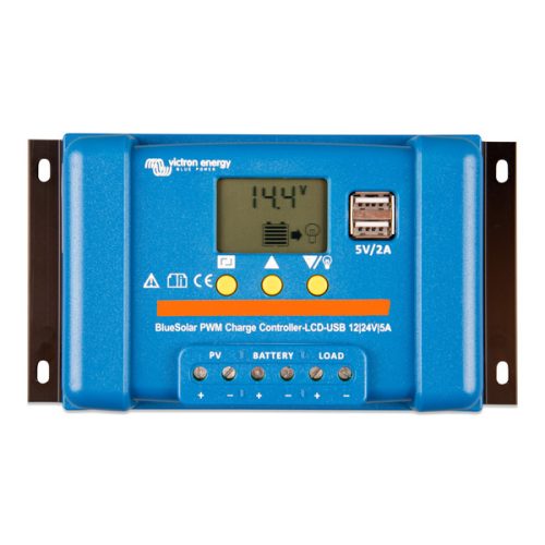 Victron Energy SCC010005050 Blue Solar Charge Controller PWM-LCD & USB 12/24V-5A