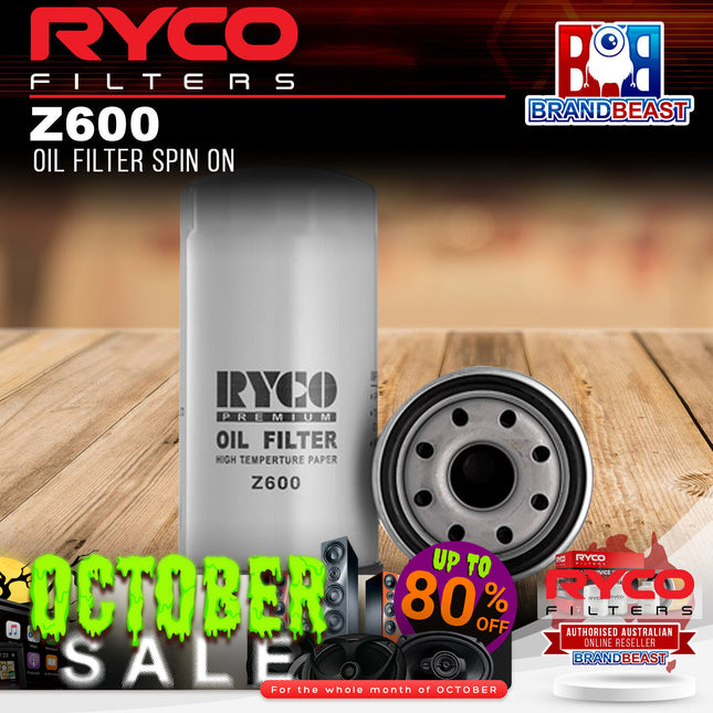 Ryco Z600 Oil Filter Spin On