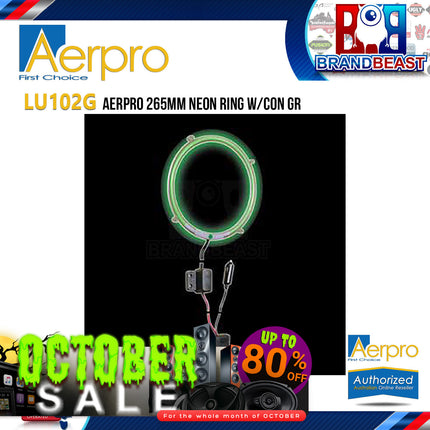 Aerpro LU102G 265mm LED Neon Ring with Con Green