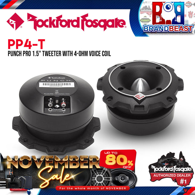 Rockford Fosgate PP4-T Punch Pro 1.5" 100W 4-Ohm Tweeter