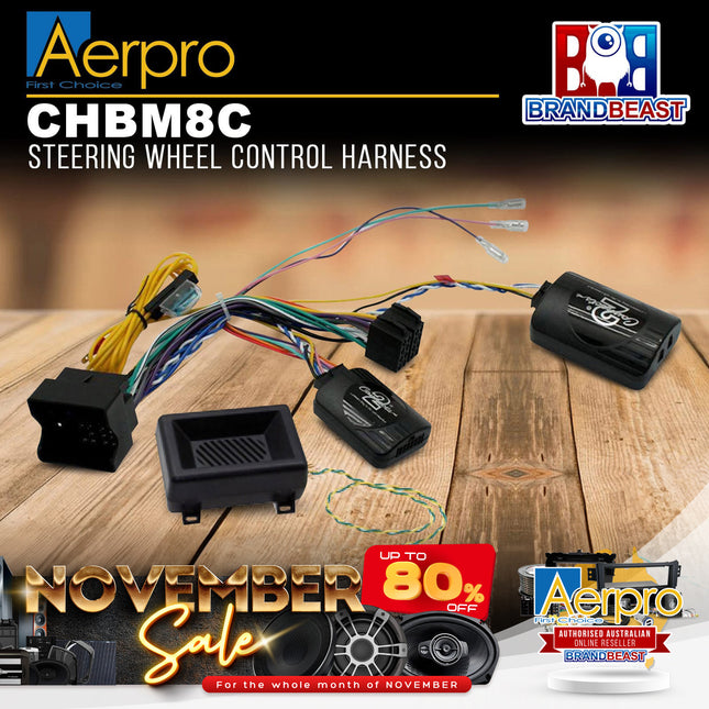 Aerpro CHBM8C Steering Wheel Control Harness