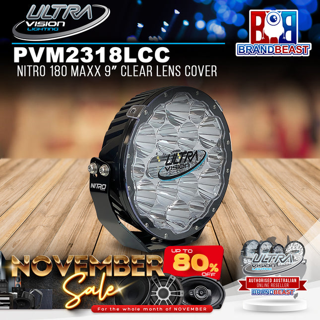 Ultra Vision Lighting PVM2318LCC Nitro 180 Maxx 9" Clear Lens Cover