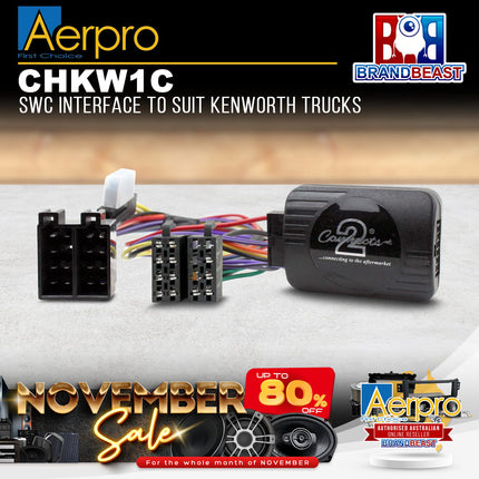 Aerpro CHKW1C Steering Wheel Control Interface to Suit Kenworth Trucks