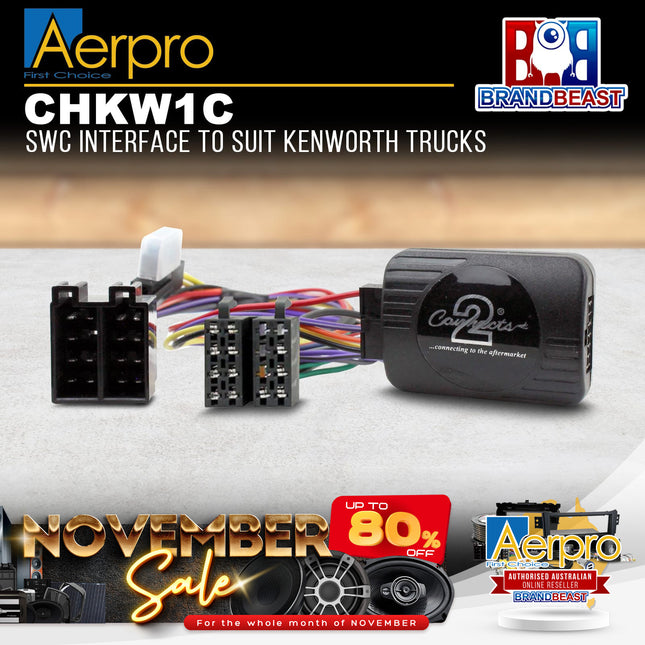 Aerpro CHKW1C Steering Wheel Control Interface to Suit Kenworth Trucks