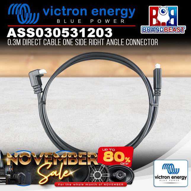 Victron Energy ASS030531203 0.3m Direct Cable One Side Right Angle Connector
