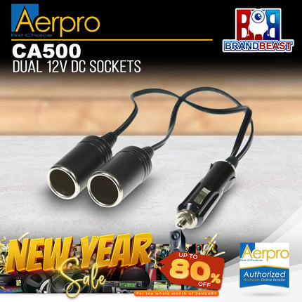 Aerpro CA500 Dual 12V DC Sockets