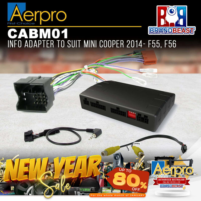 Aerpro CABM01 Info Adapter To Suit Mini Cooper 2014- F55, F56