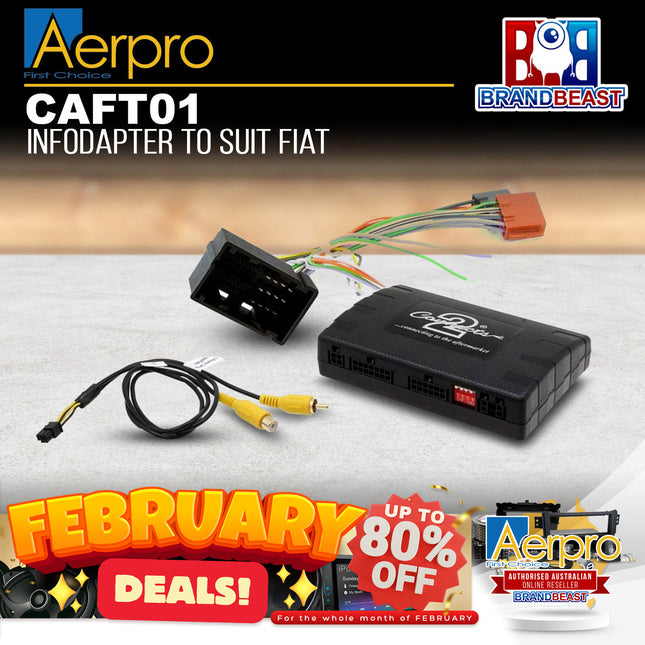 Aerpro CAFT01 AV Infodaptor Suit Fiat Ducato 2015-ON