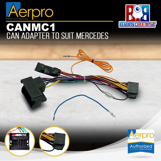 Aerpro CANMC1 CAN-BUS Adaptor Harness Suit Mercedes Various Models