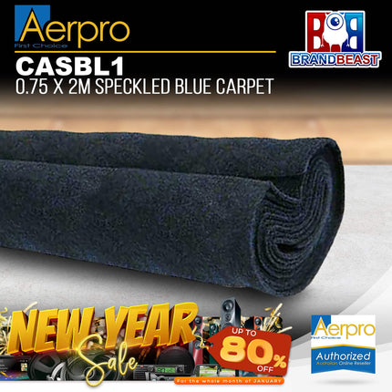 Aerpro CASBL1 .75 x 2M Speckled Blue Carpet