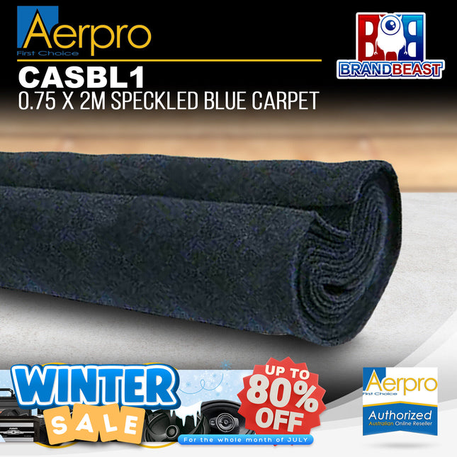 Aerpro CASBL1 .75 x 2M Speckled Blue Carpet
