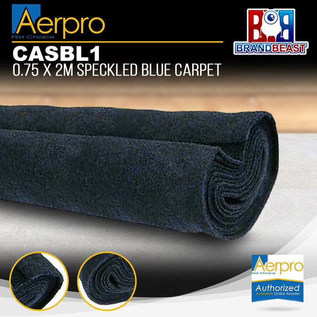 Aerpro CASBL1 .75 x 2M Speckled Blue Carpet
