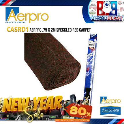 Aerpro CASRD1 .75 X 2M Speckled Red Carpet