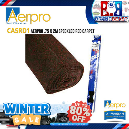 Aerpro CASRD1 .75 X 2M Speckled Red Carpet