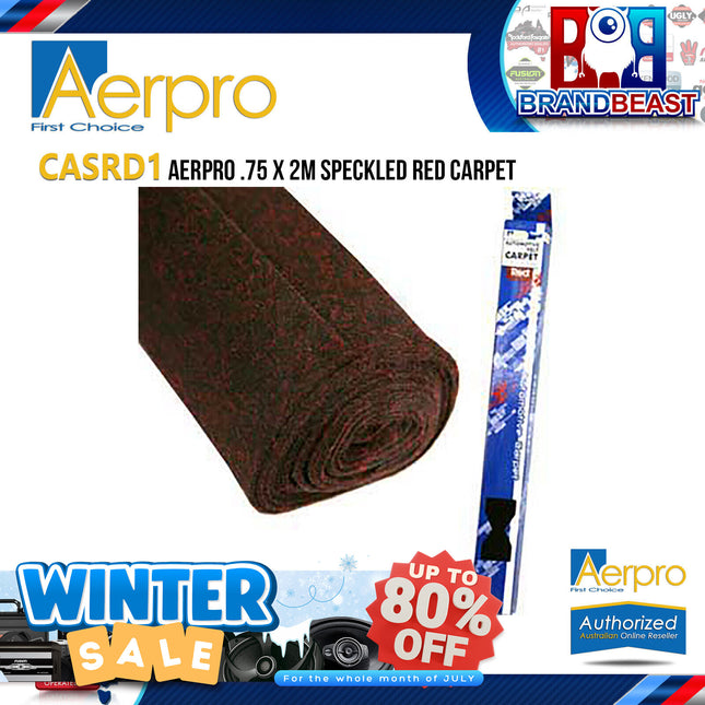 Aerpro CASRD1 .75 X 2M Speckled Red Carpet