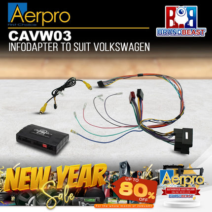 Aerpro CAVW03 AV Infodaptor Suit Volkswagen