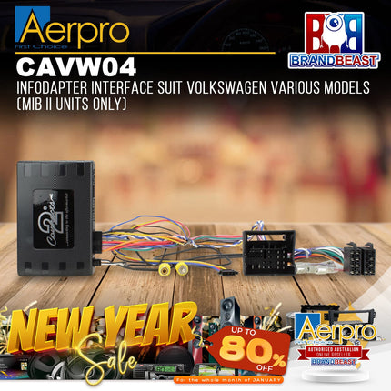 Aerpro CAVW04 Infodapter Interface Suit Volkswagen Various Models