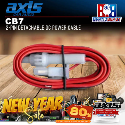 Axis CB7 2-pin Detachable Dc Power Cable