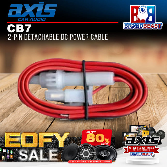 Axis CB7 2-pin Detachable Dc Power Cable