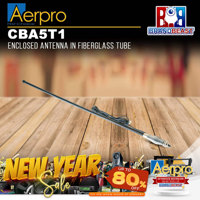 Aerpro CBA5T1 7.5dBi 477MHz Black Radome UHF Antenna