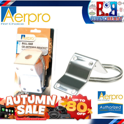 Aerpro CBBB4 Stainless Steel Universal Bull Bar Mount UHF Antenna Bracket
