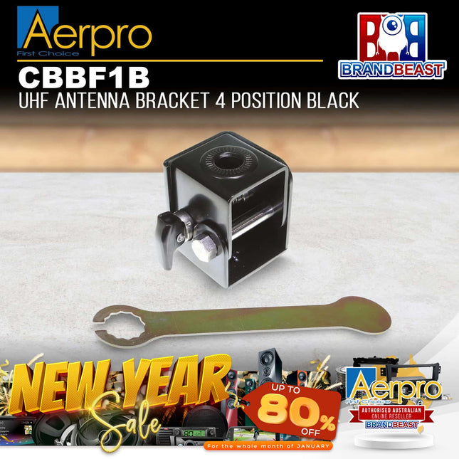 Aerpro CBBF1B Folding UHF Antenna Bracket - Black