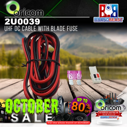 Oricom 2U0039 UHF DC Cable with Blade Fuse