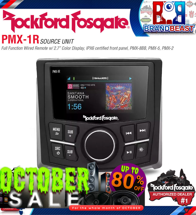 Rockford Fosgate PMX-1R Punch Marine Full Function Wired Remote 2.7" Display