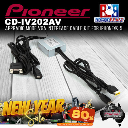 Pioneer CD-IV202AV AppRadio Mode VGA Interface Cable Kit for iPhone¬Æ 5