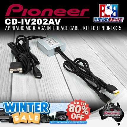 Pioneer CD-IV202AV AppRadio Mode VGA Interface Cable Kit for iPhone¬Æ 5